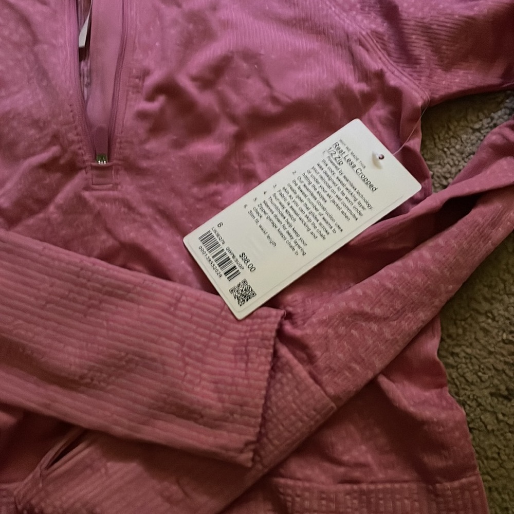 Lululemon half zip pink jacket - Picture 3 of 4